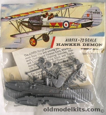 Airfix 1/72 Hawker Demon Bagged, 132 plastic model kit